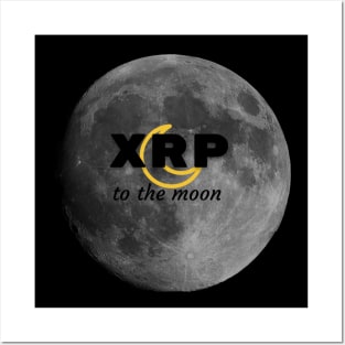 XRP to the Moon Posters and Art